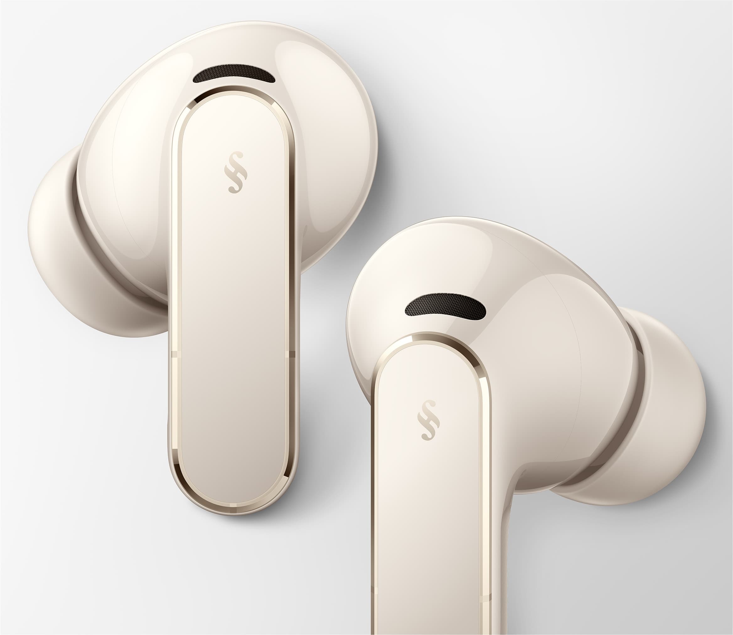 Huawei Freebuds Pro 5 earbuds in ivory gold, sourced from consumer.huawei.com/za