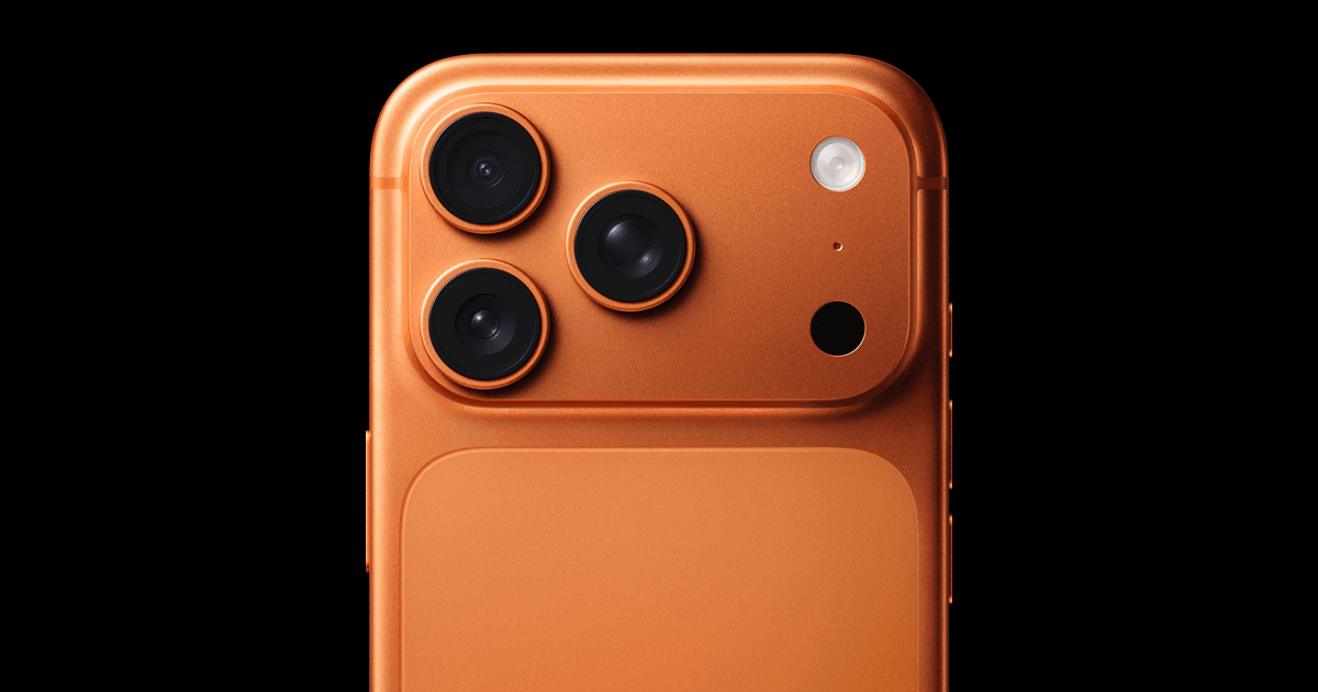 Apple iPhone 17 Pro Max in cosmic orange, 256GB, sourced from apple.com/za