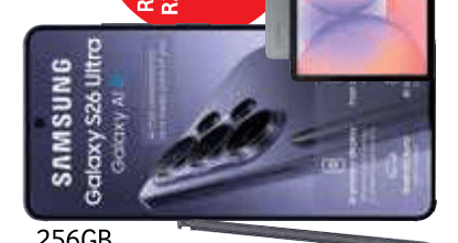 Samsung Galaxy S26 Ultra smartphone with triple camera system