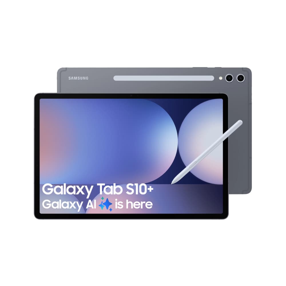 Samsung Galaxy Tab S10+ tablet in grey with S Pen, sourced from a South African retailer