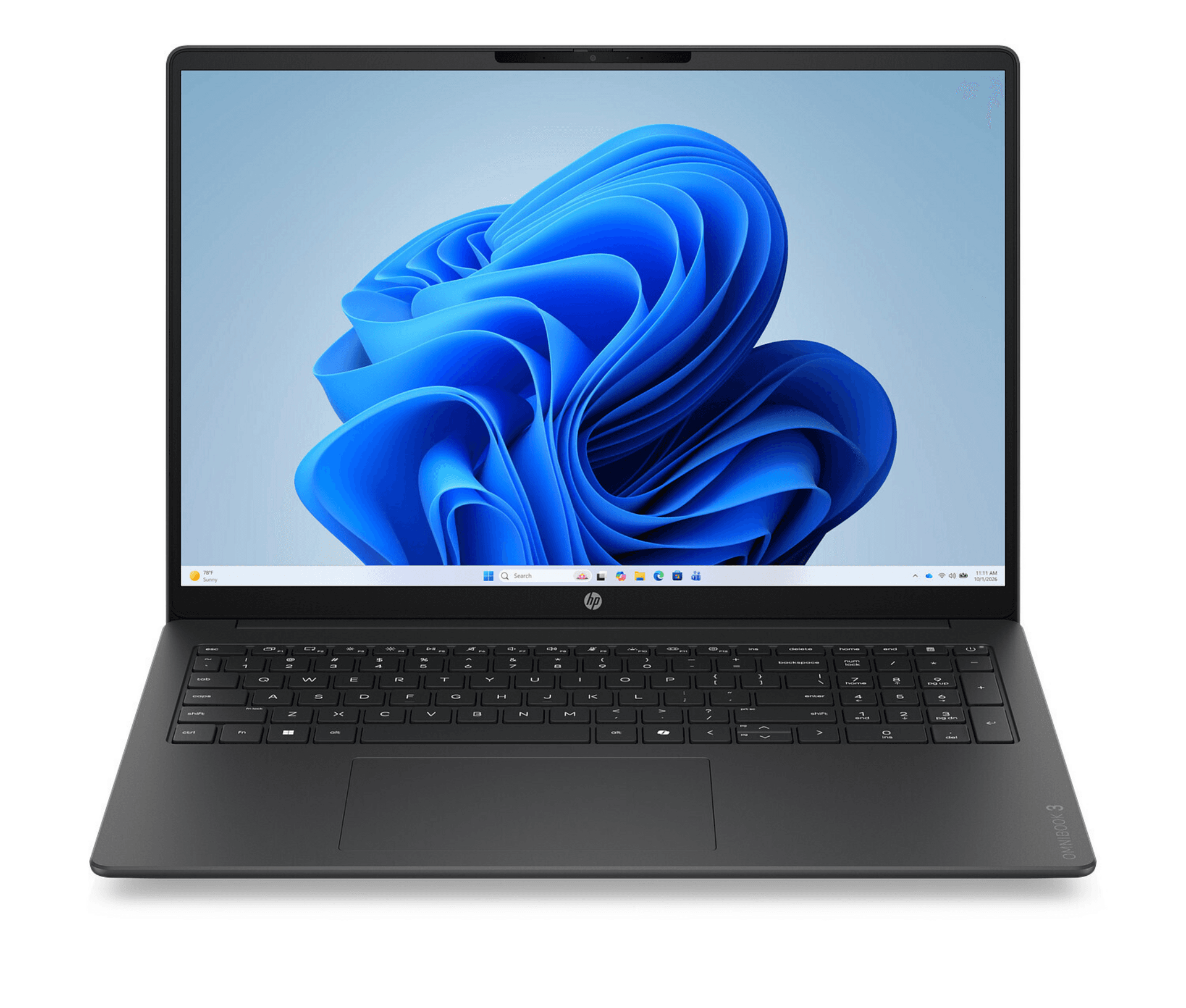 HP OmniBook 3 laptop in black, sourced from a South African retailer