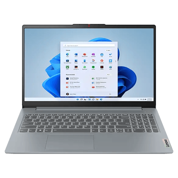 Lenovo IdeaPad Slim 3 laptop in grey, sourced from lenovo.com/za